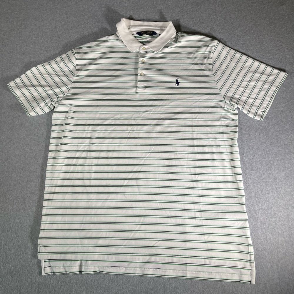 Polo Ralph Lauren men’s white & green golf polo